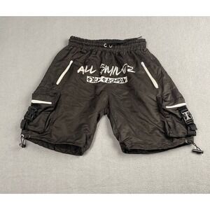 ALL $MILEZ CLOTHING Men's size L short cargo black Y2K,Hiking,Beach,Vacation